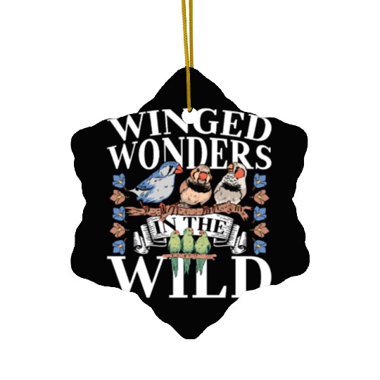 Birds on a Branch - Birding Bird Watching Bird Ceramic Ornaments