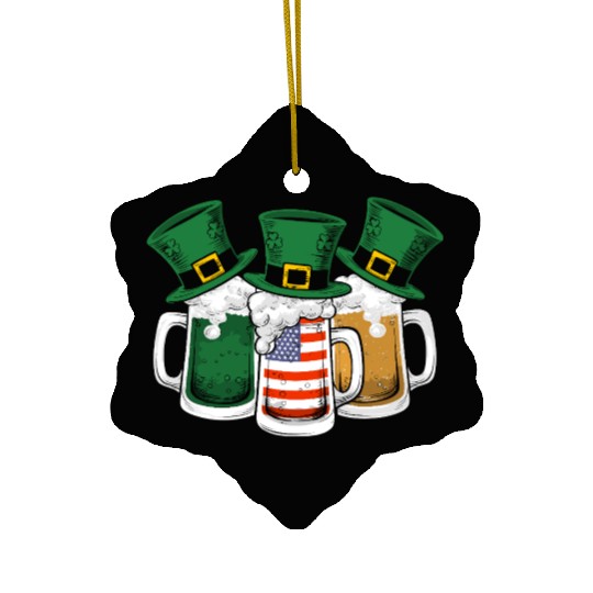 Irish Beer Ireland St Patricks Day Drinking Party Ceramic Ornaments
