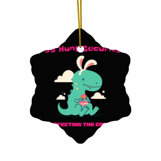 Egg Hunt Securiety Protecting the Candy Ceramic Ornaments