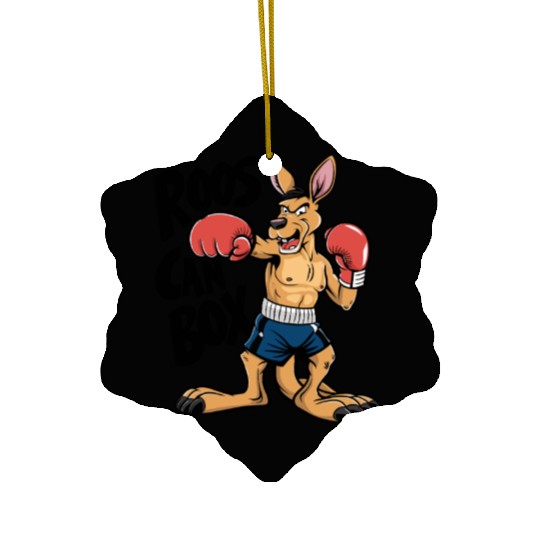 Roos Can Box Kangaroo Boxing Fun for Kangaroo Ceramic Ornaments