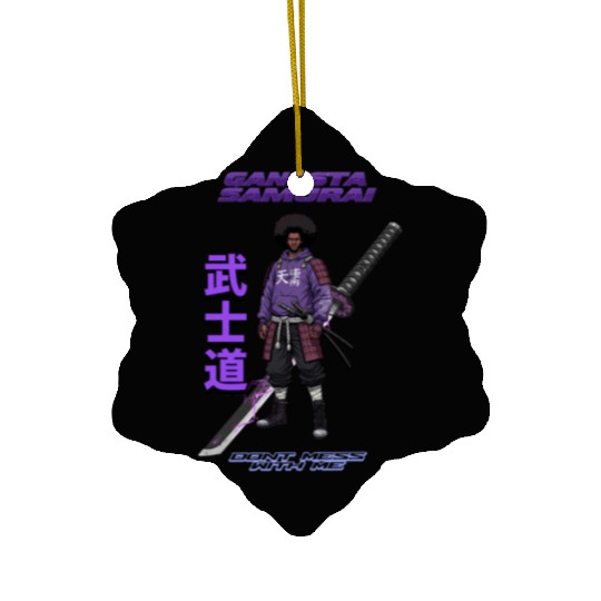 Gangsta Samurai - Afro Street Fighter Anime Manga Ceramic Ornaments