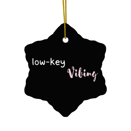 Low-Key Vibing Aesthetic Minimalist Chill Mood Shi Ceramic Ornaments