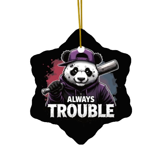 Gangster Panda Panda Bear Pandas Ceramic Ornaments