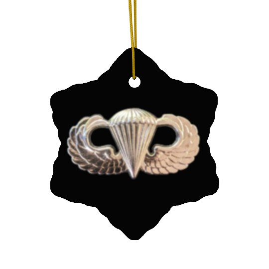 Airborne Wings gift for your favorite veteran. Ceramic Ornaments