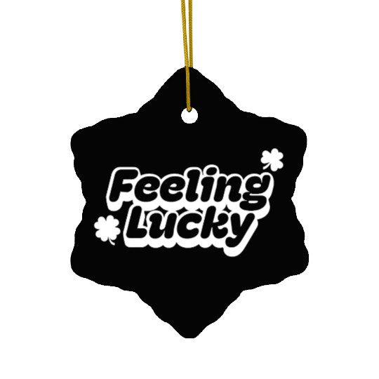 Feeling Lucky for St. Patrick's Day Ceramic Ornaments