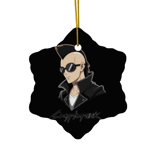 CRYPTO CYBER PUNK Ceramic Ornaments