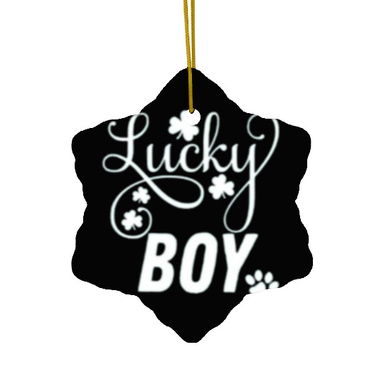 Lucky Boy St Patrick's Day Ceramic Ornaments