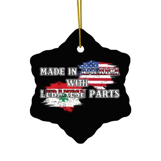 Made In America With Lebanese Parts US Ceramic Ornaments