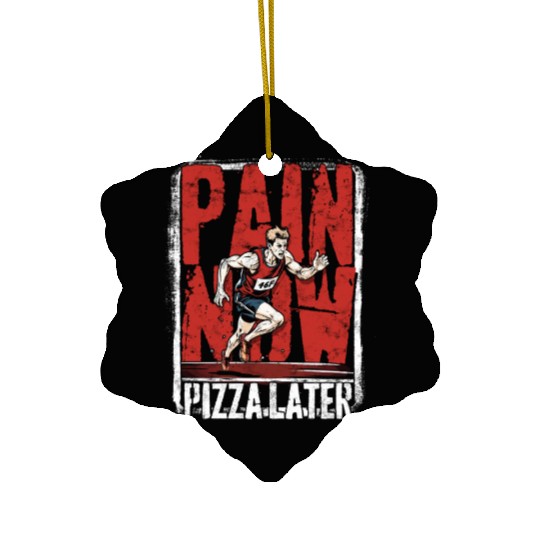 Marathon Marathoner Running Ceramic Ornaments