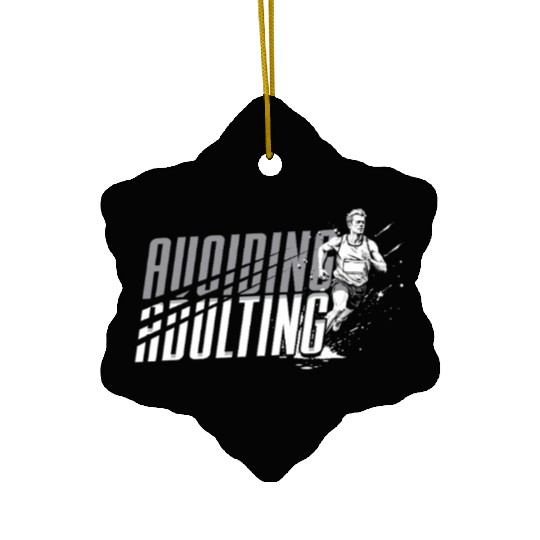 Marathon Marathoner Running Ceramic Ornaments