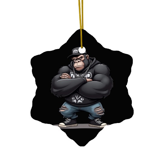 Gorilla Ceramic Ornaments