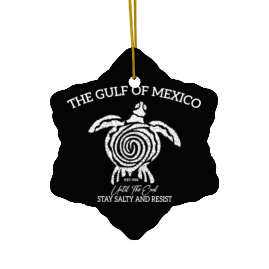 Tribal Sea Turtle of the of Mexico Ceramic Ornaments