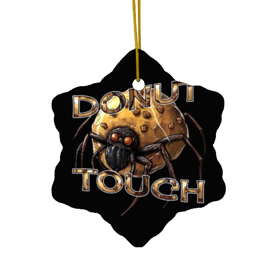 Donut Spider Funny Pun Ceramic Ornaments