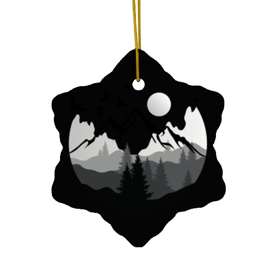 Beautiful Nature | Wilderness Landscape Adventure Ceramic Ornaments