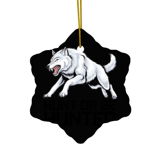 Alpha Wolf Ceramic Ornaments