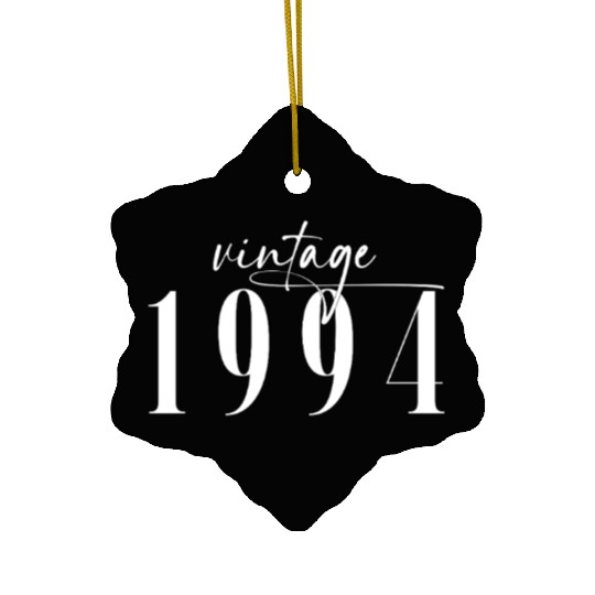 Vintage 1994 Elegant Minimalist Birthday Ceramic Ornaments