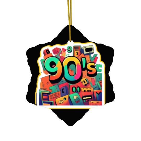 Retro Vibes: Game Like It’s the 90s Ceramic Ornaments