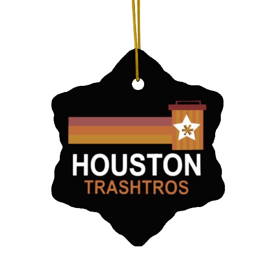 Houston Trashtros Asterisks Ceramic Ornaments