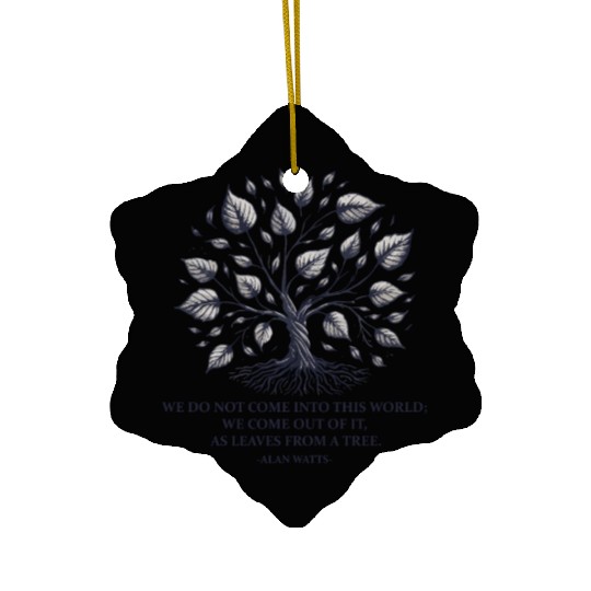 Alan Watts | Tree of Life & Spiritual Wisdom Ceramic Ornaments