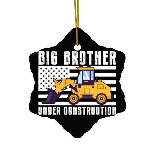 Big Brother Under Construction Ceramic Ornaments