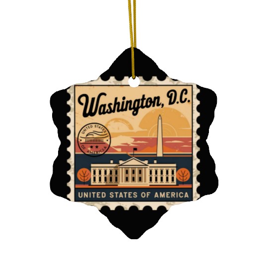 Washington DC Souvenir and Political Gift Idea Ceramic Ornaments