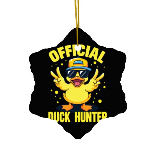 Duck Hunting Cruise Ducking Cruising Ducks Hunter Ceramic Ornaments