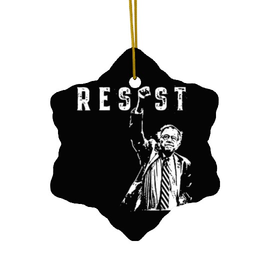 RESIST Bernie Sanders Freedom US National Service Ceramic Ornaments