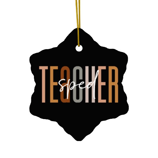 Sped Teacher Squad Crew Funny Special Education Ceramic Ornaments