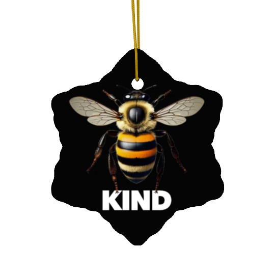 Bumble bee kind cute birthday present Ceramic Ornaments