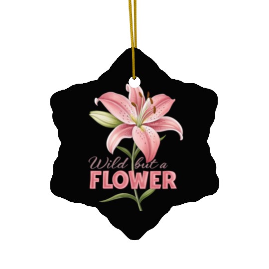 huge lily rose design Ceramic Ornaments