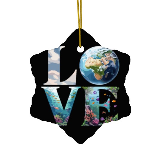 Love for Our Planet: Oceans and Earth Ceramic Ornaments