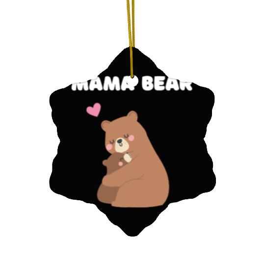 Mama Bear Mother's Day Ceramic Ornaments