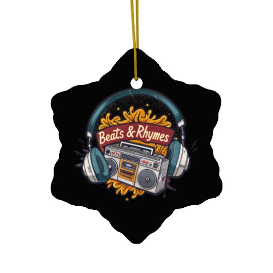 Beats & Rhymes Graffiti Ceramic Ornaments – Classic Hip-Hop