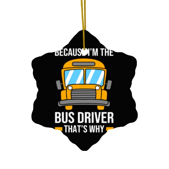School Bus Driver Funny School Bus Ceramic Ornaments