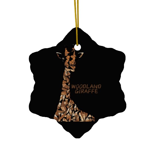 WOODLAND GIRAFFE Ceramic Ornaments