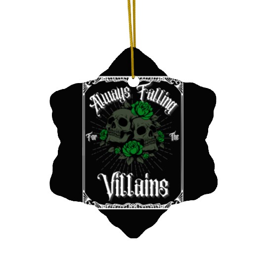 "Embrace the Dark Side – Iconic Villains Graphic T Ceramic Ornaments