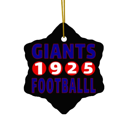 Giants Football 1925 Classic Ceramic Ornaments