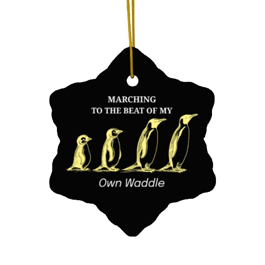 Funny Penguin Ceramic Ornaments for Unique & Quirky