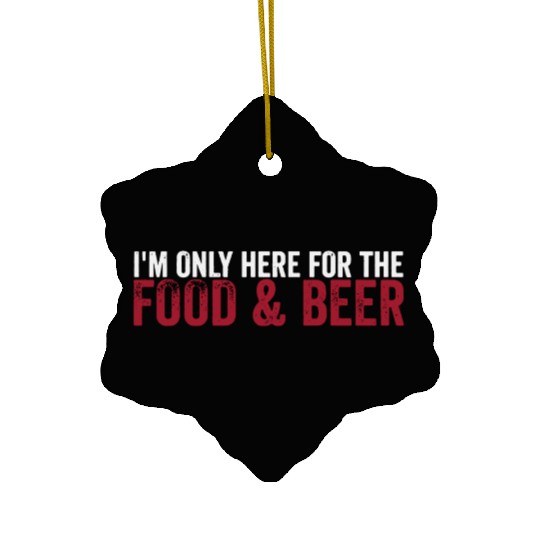Food and Beer Ceramic Ornaments