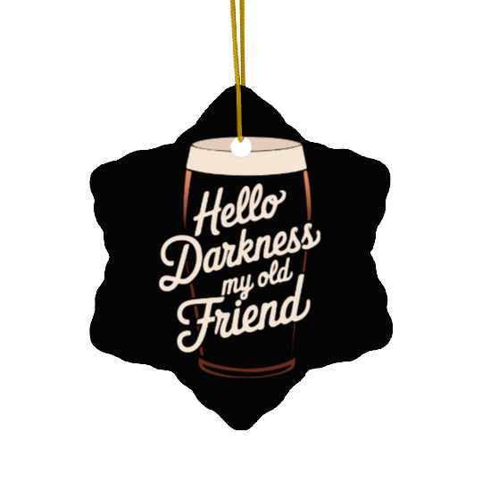 Hello Darkness My Old Friend Ceramic Ornaments