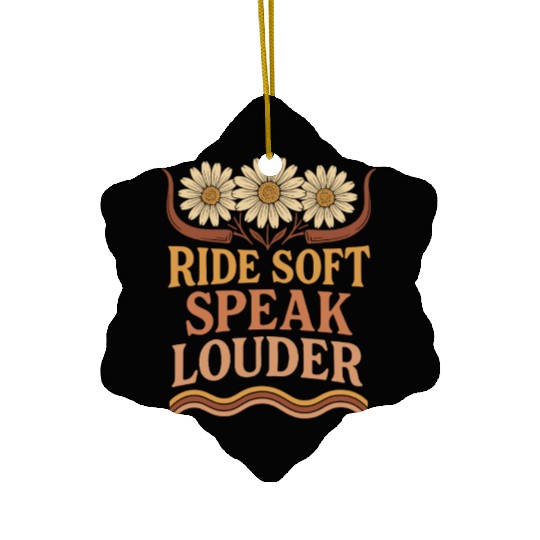 Soft Cowgirl Floral Rodeo Western Aesthetic Horse Ceramic Ornaments