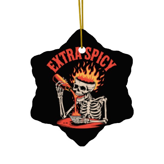 Red Pepper Chili Spicy Food Lover Ceramic Ornaments