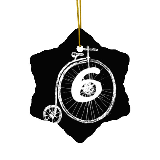 Biker Cycling Penny Farthing Ceramic Ornaments