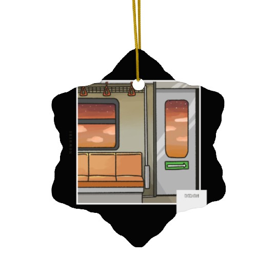 Nowhere Train Urban Style Ceramic Ornaments