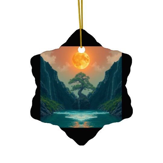 Harmonious Night 14 Ceramic Ornaments