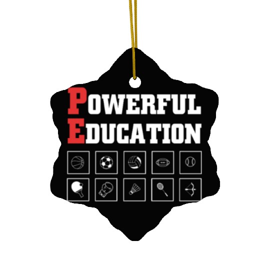 Physical Education Teacher PE Coach Ceramic Ornaments