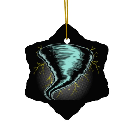 Tornado Storm Chaser Weather Meteorologist Tornado Ceramic Ornaments