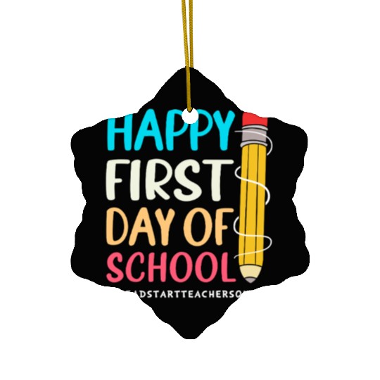 School Head Start Crew Teacher Ceramic Ornaments