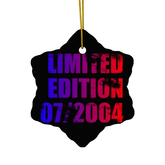 21st birthday Limited Edition 07/2004 Ceramic Ornaments
