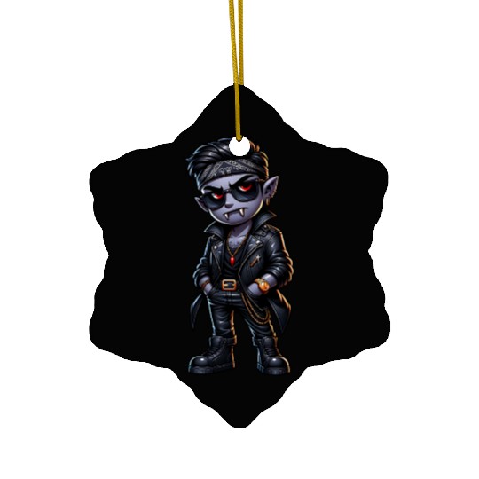 Street Fang – Urban Vampire Vibes Ceramic Ornaments